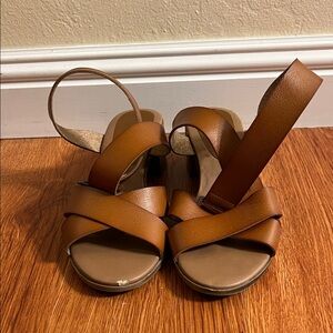 Rock & Candy Brown Strappy Sandals